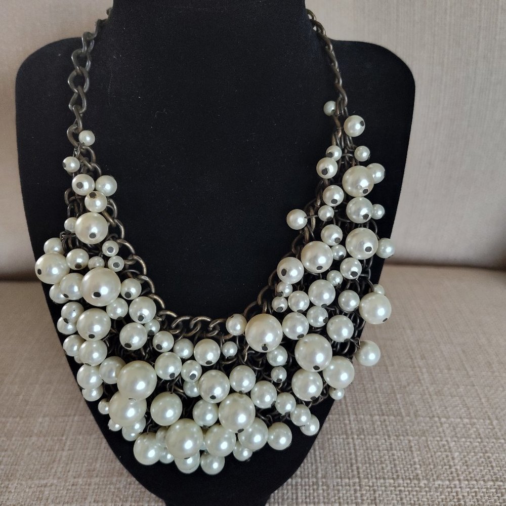 Beaded Pearl Necklace